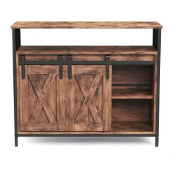 Sideboard Vintage BONITA mit Schiebetüren 100 x 80 cm