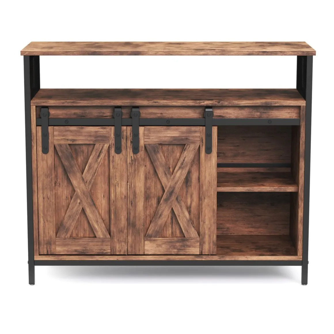 Sideboard Vintage BONITA mit Schiebetüren 100 x 80 cm