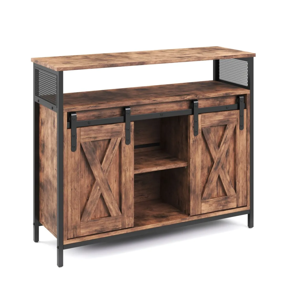 Sideboard Vintage BONITA mit Schiebetüren 100 x 80 cm