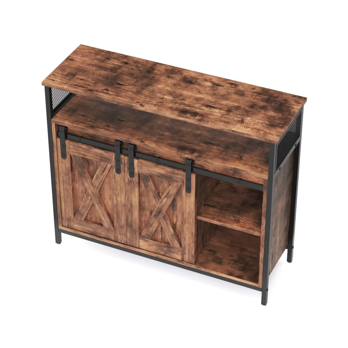 Sideboard Vintage BONITA mit Schiebetüren 100 x 80 cm