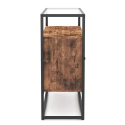 Sideboard Vintage BONITA mit Glasplatte 100 x 80 cm