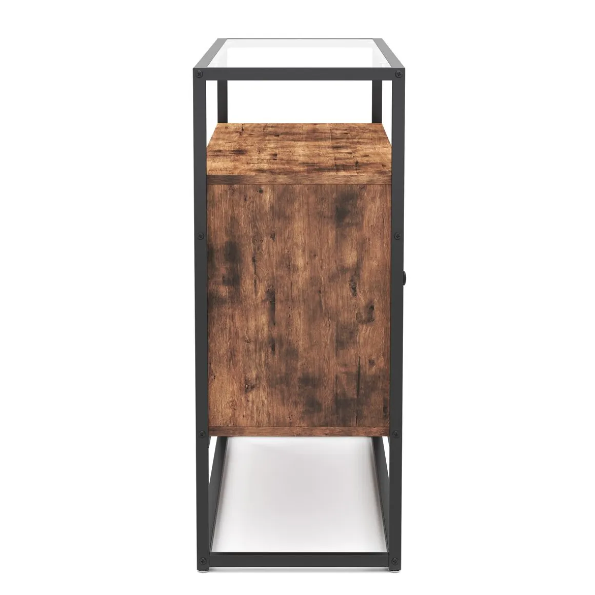 Sideboard Vintage BONITA mit Glasplatte 100 x 80 cm