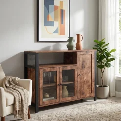 Sideboard Vitrine Vintage BONITA 110 x 75 cm