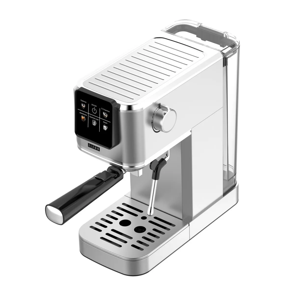Siebträgermaschine AMABILE Edelstahl 20 bar