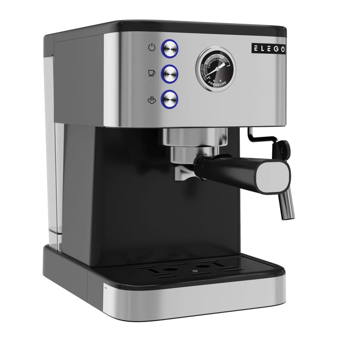 Siebträgermaschine BARISTA Edelstahl 20 bar