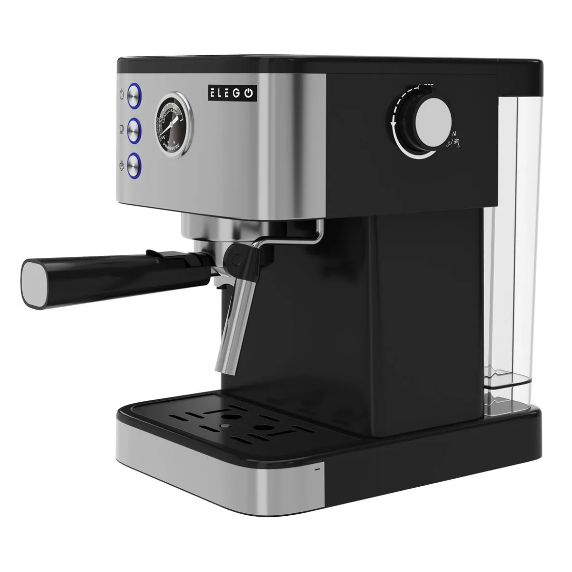 Siebträgermaschine BARISTA Edelstahl 20 bar