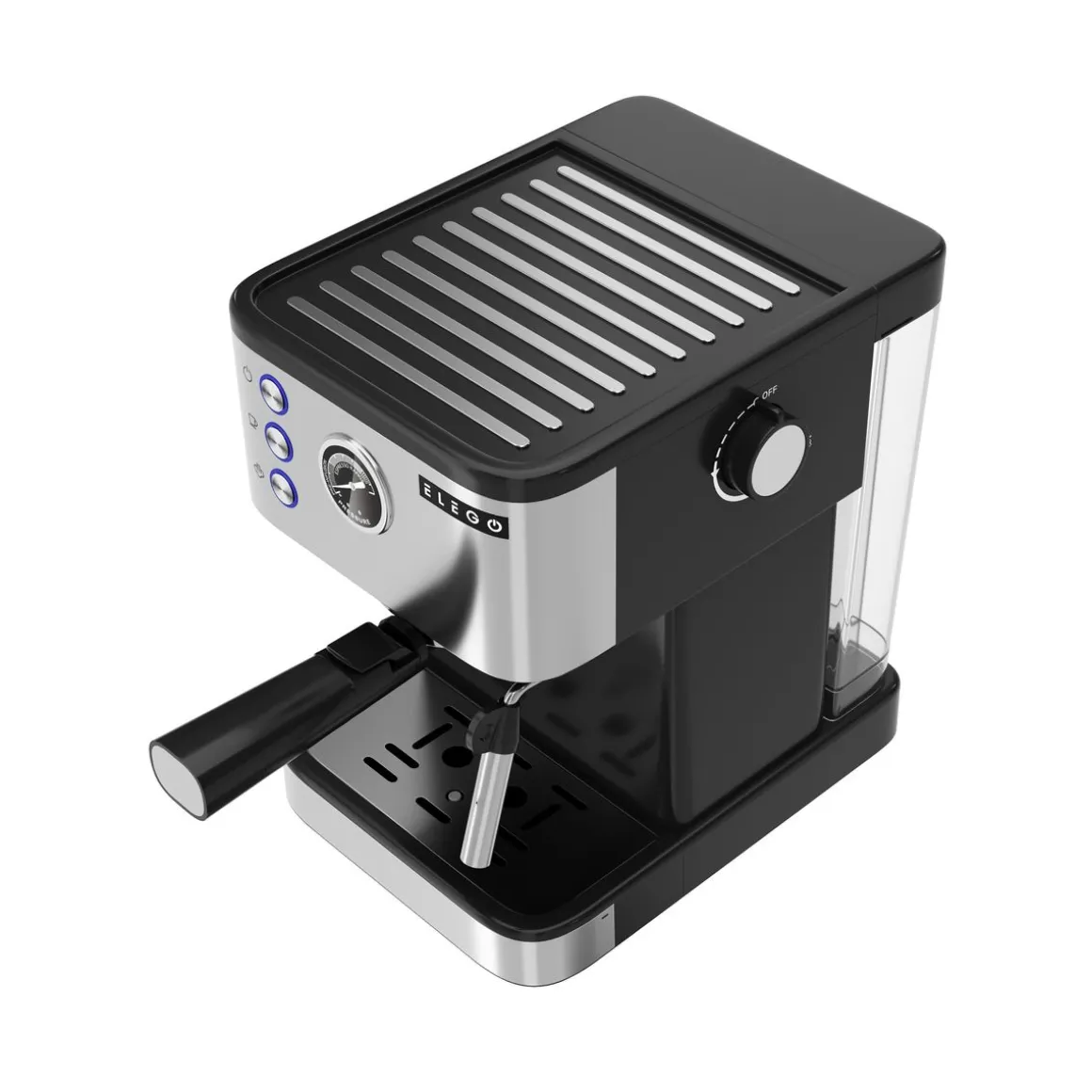 Siebträgermaschine BARISTA Edelstahl 20 bar