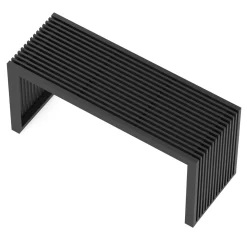 Sitzbank Bambus NORESSO 90 cm schwarz
