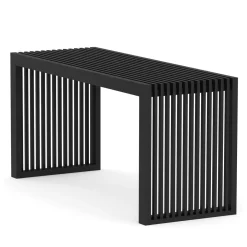 Sitzbank Bambus NORESSO 90 cm schwarz