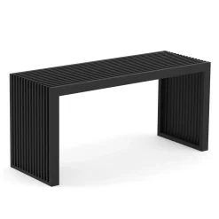 Sitzbank Bambus NORESSO 90 cm schwarz