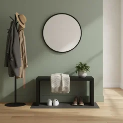 Sitzbank Bambus NORESSO 90 cm schwarz