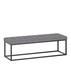 Sitzbank CELINA 120 cm grau/schwarz