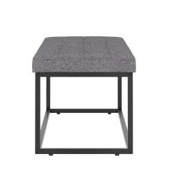 Sitzbank CELINA 120 cm grau/schwarz