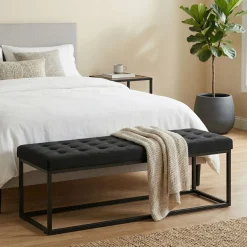 Sitzbank CELINA 120 cm schwarz