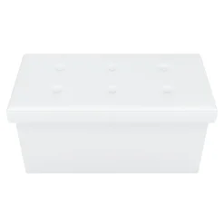 Sitzbank Leder JORIS 76 cm weiss