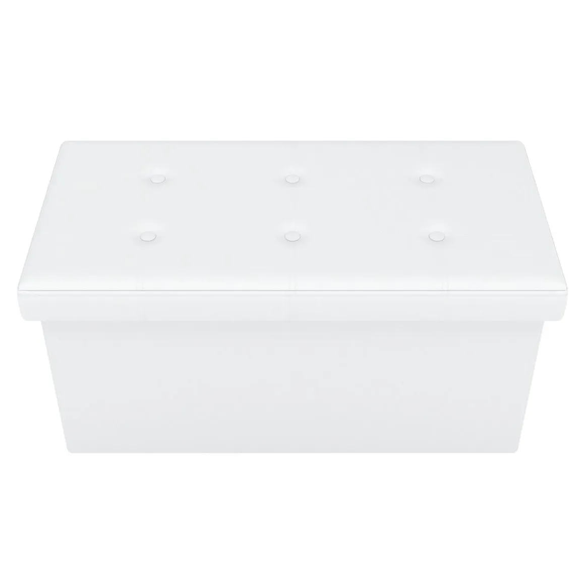 Sitzbank Leder JORIS 76 cm weiss