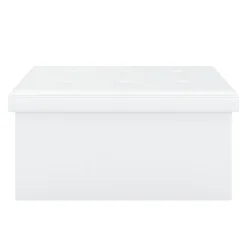 Sitzbank Leder JORIS 76 cm weiss