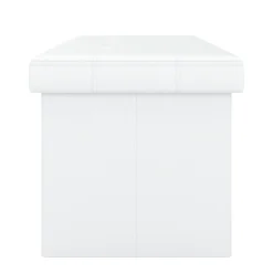 Sitzbank Leder JORIS 76 cm weiss