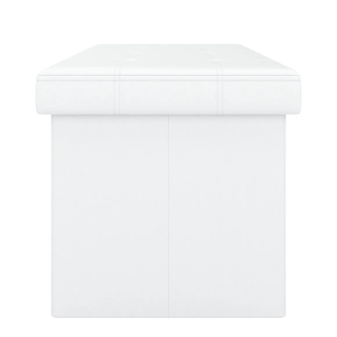 Sitzbank Leder JORIS 76 cm weiss