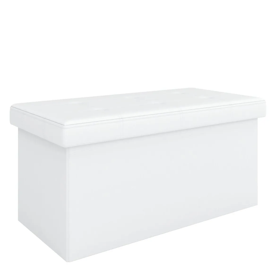 Sitzbank Leder JORIS 76 cm weiss