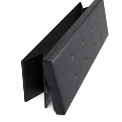 Sitzbank Leder QUINN 114 cm schwarz