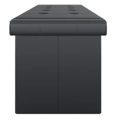 Sitzbank Leder QUINN 114 cm schwarz