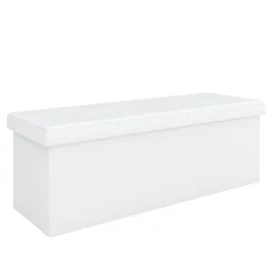 Sitzbank Leder QUINN 114 cm weiss