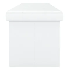 Sitzbank Leder QUINN 114 cm weiss