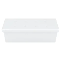 Sitzbank Leder QUINN 114 cm weiss