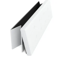 Sitzbank Leder QUINN 114 cm weiss