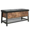 Sitzbank Leder Vintage BONITA