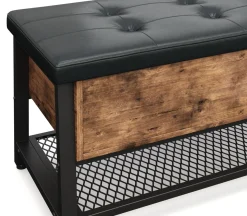 Sitzbank Leder Vintage BONITA