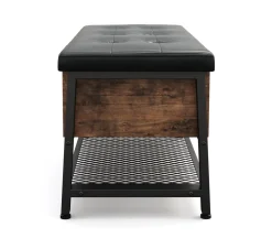 Sitzbank Leder Vintage BONITA