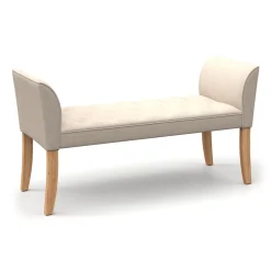 Sitzbank mit Lehne LUBA beige
