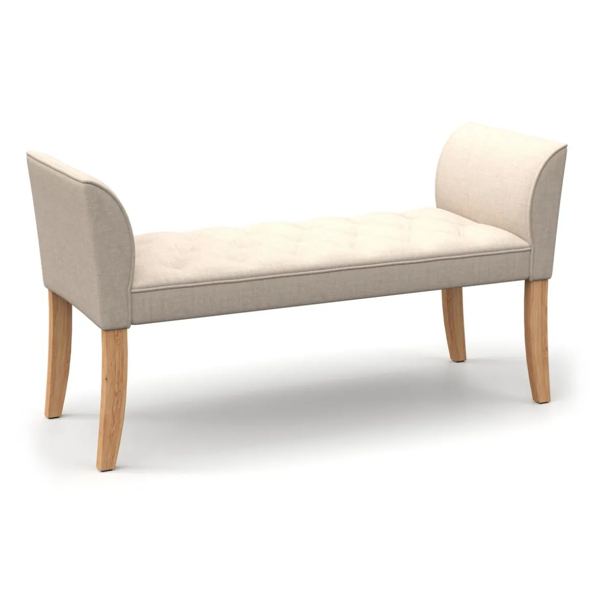 Sitzbank mit Lehne LUBA beige