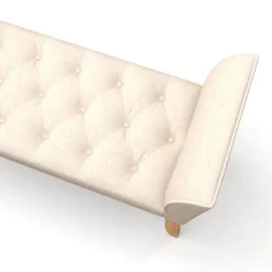 Sitzbank mit Lehne LUBA beige