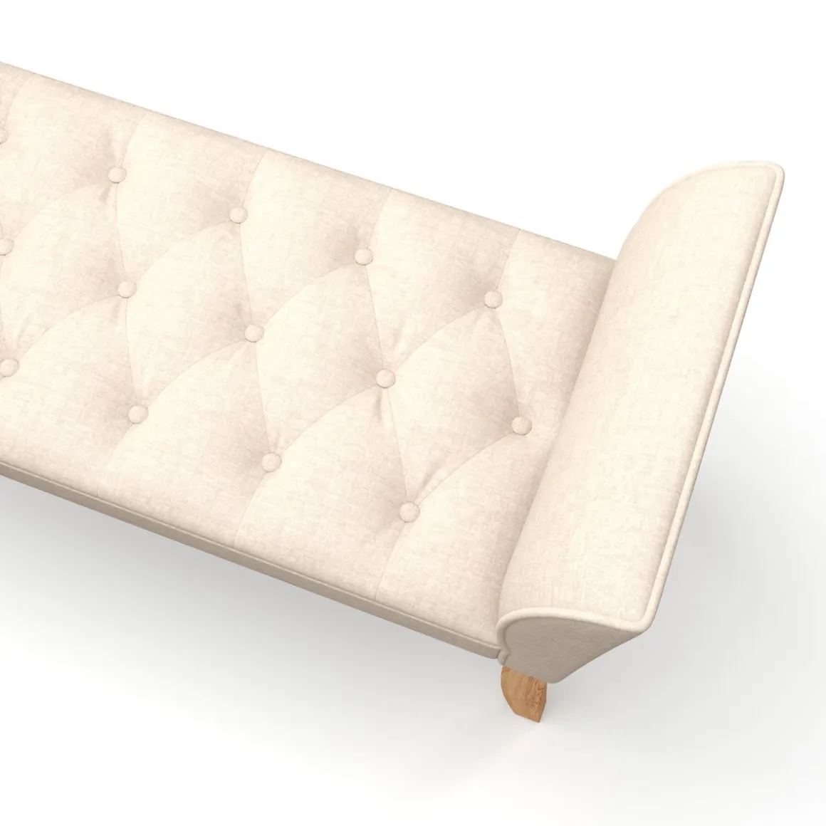 Sitzbank mit Lehne LUBA beige