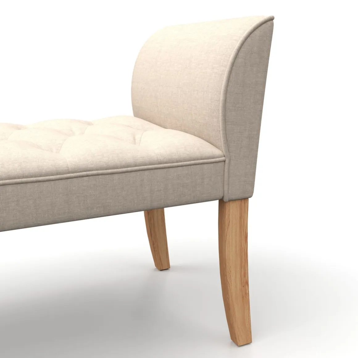 Sitzbank mit Lehne LUBA beige