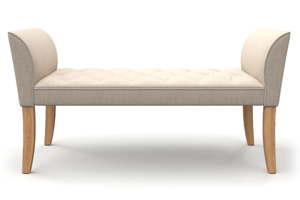 Sitzbank mit Lehne LUBA beige