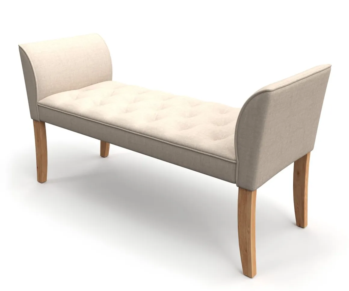 Sitzbank mit Lehne LUBA beige