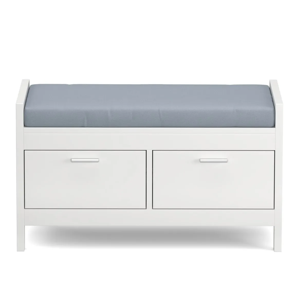 Sitzbank mit Schubladen 100 x 40 x 40 cm weiss