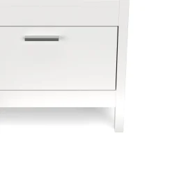 Sitzbank mit Schubladen 100 x 40 x 40 cm weiss