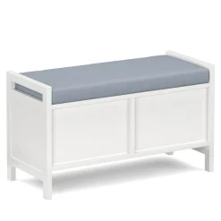 Sitzbank mit Schubladen 100 x 40 x 40 cm weiss