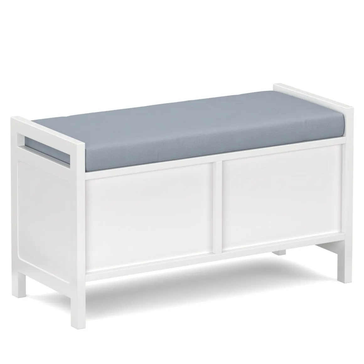 Sitzbank mit Schubladen 100 x 40 x 40 cm weiss