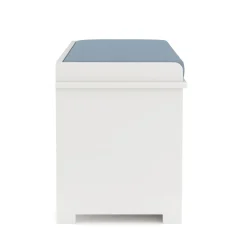 Sitzbank mit 2 Staufächer KAMILA 71 x 34 x 43 cm weiss