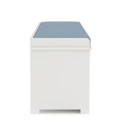 Sitzbank mit 3 Staufächer KAMILA 105 x 34 x 43 cm weiss