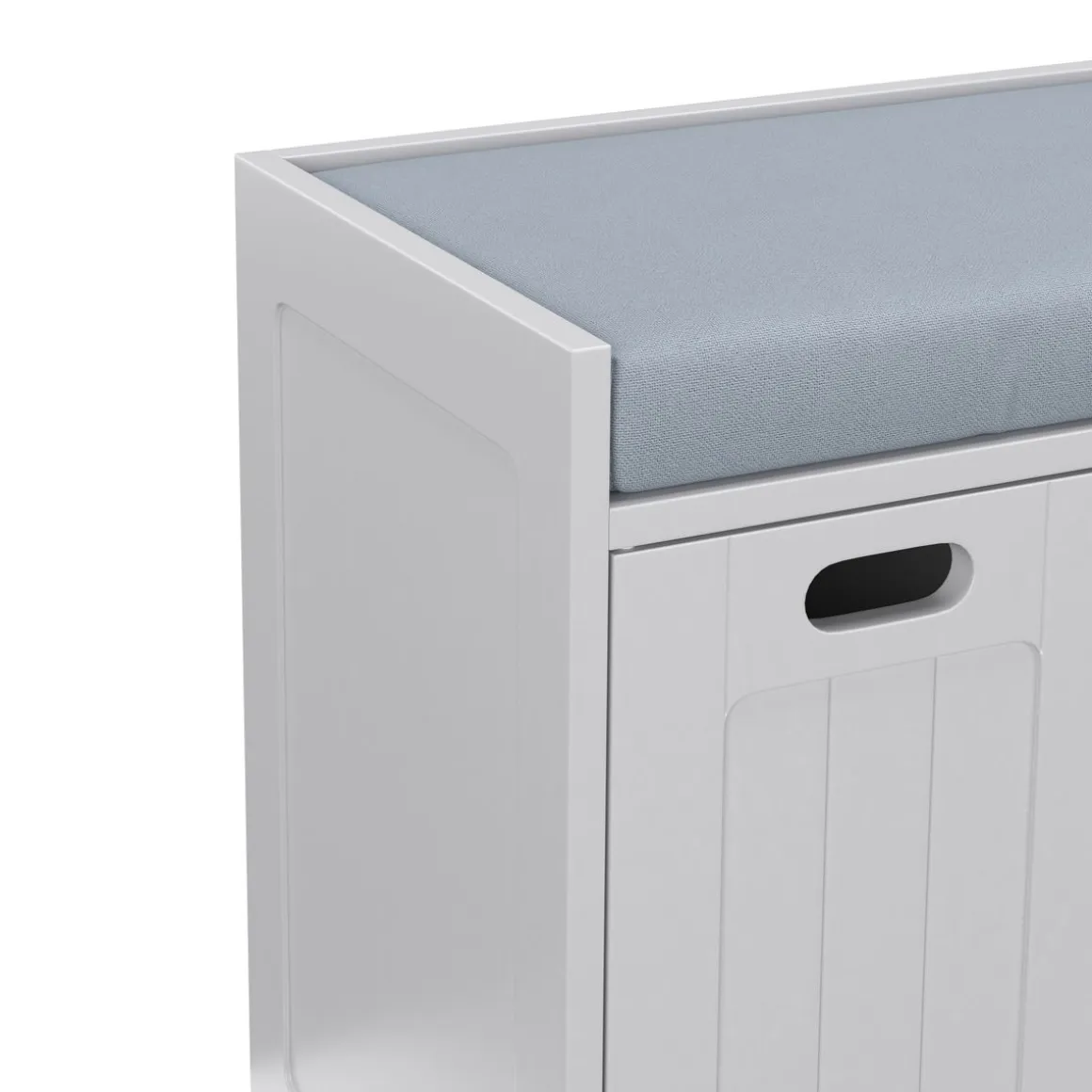 Sitzbank mit Stauraum 90 x 35 x 45 cm grau