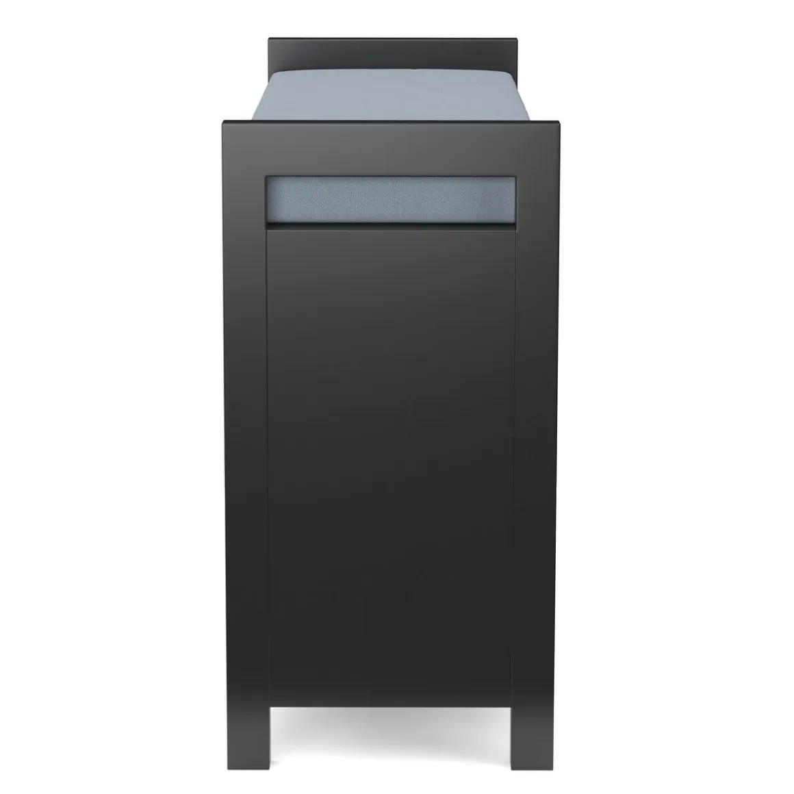 Sitzbank mit Stauraum 91 x 30 x 50 cm schwarz