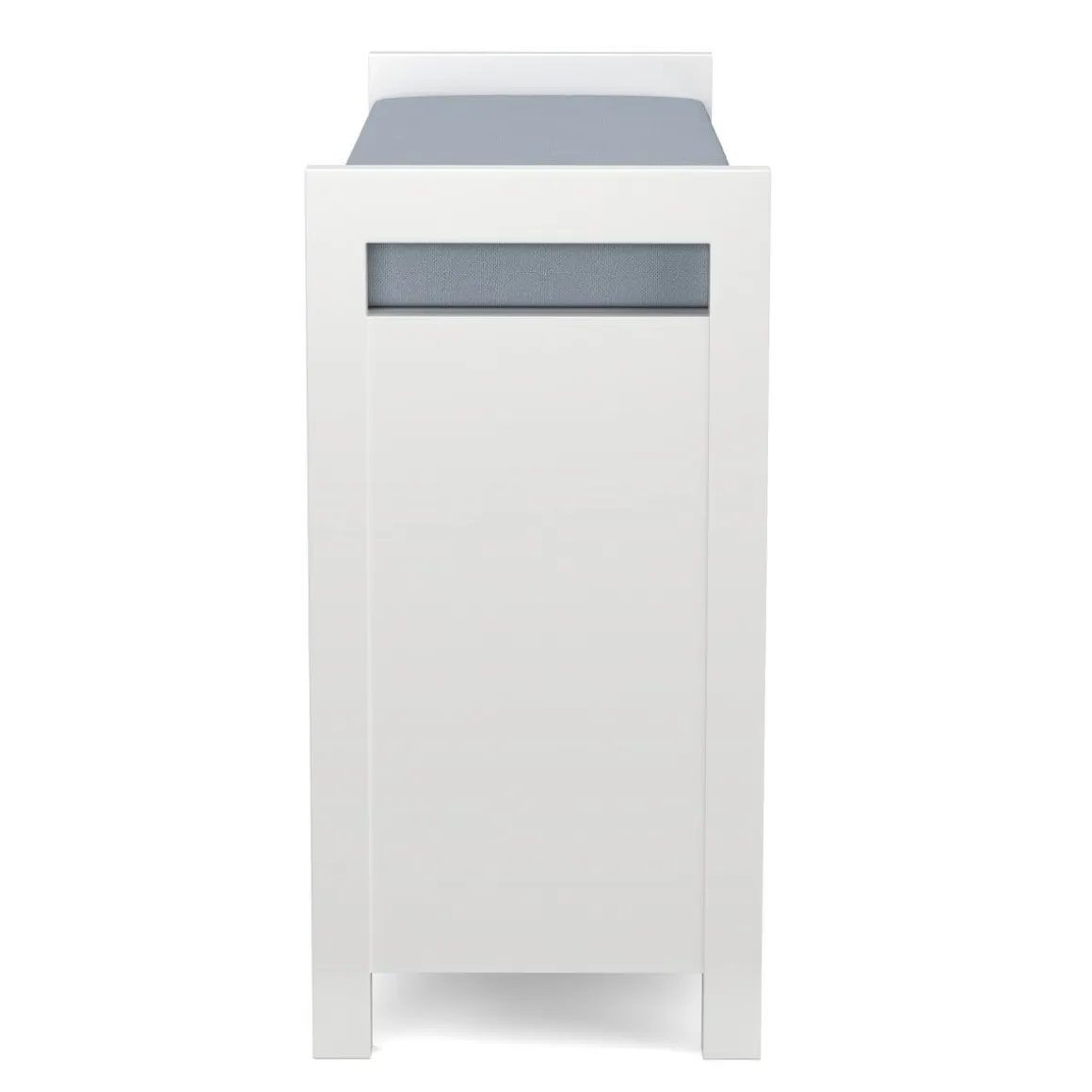 Sitzbank mit Stauraum 91 x 30 x 50 cm weiss