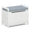 Sitzbank mit Stauraum 86 x 38 x 54 cm weiss